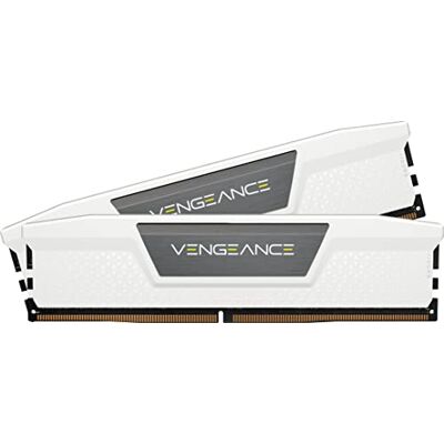 Corsair VENGEANCE DDR5 RAM 32GB (2x16GB) Up to 6400MHz CL36-48-48-104 1.35V AMD EXPO Intel XMP 3.0 Desktop Computer Memory – White (CMK32GX5M2B6400Z36W) Corsair VENGEANCE DDR5 RAM 32GB (2x16GB) Up to 6400MHz CL36-48-48-104 1.35V AMD EXPO Intel XMP 3.0 Desktop Computer Memory – White (CMK32GX5M2B6400Z36W)