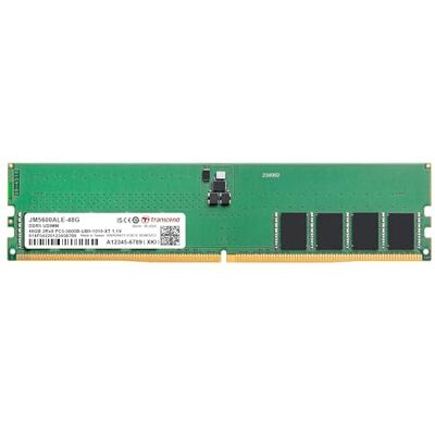 Transcend JetRam 48GB DDR5 RAM 5600MHz Unbuffered Long-DIMM 2Rx8 CL46 1.1V, JM5600ALE-48G Transcend JetRam 48GB DDR5 RAM 5600MHz Unbuffered Long-DIMM 2Rx8 CL46 1.1V, JM5600ALE-48G