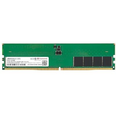 Transcend JetRam 32GB DDR5 RAM 4800MHz U-DIMM CL40, Desktop Memory Module PC5-38400, 288 Pin Unbuffered Non ECC, 1.1V, PC Computer Upgrade Transcend JetRam 32GB DDR5 RAM 4800MHz U-DIMM CL40, Desktop Memory Module PC5-38400, 288 Pin Unbuffered Non ECC, 1.1V, PC Computer Upgrade