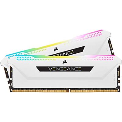 Corsair VENGEANCE RGB PRO SL 32GB (2x16GB) DDR4 Up to 3200MHz (PC4-25600) C16 1.35V Desktop Memory White Corsair VENGEANCE RGB PRO SL 32GB (2x16GB) DDR4 Up to 3200MHz (PC4-25600) C16 1.35V Desktop Memory White