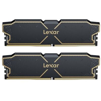Lexar THOR OC DDR5 RAM 32GB Kit (2x16GB) 6000 MHz, DRAM 288-Pin UDIMM Desktop Memory, Support XMP 3.0 & AMD EXPO High-Performance Computer Memory, CL32-38-38-96, 1.3V Lexar THOR OC DDR5 RAM 32GB Kit (2x16GB) 6000 MHz, DRAM 288-Pin UDIMM Desktop Memory, Support XMP 3.0 & AMD EXPO High-Performance Computer Memory, CL32-38-38-96, 1.3V