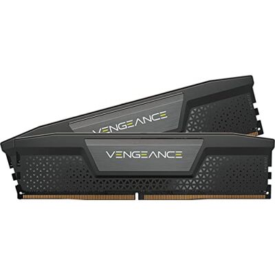 Corsair VENGEANCE DDR5 RAM 32GB (2x16GB) Up to 5200MHz CL40 Intel XMP iCUE Compatible Computer Memory Black (CMK32GX5M2B5200C40) Corsair VENGEANCE DDR5 RAM 32GB (2x16GB) Up to 5200MHz CL40 Intel XMP iCUE Compatible Computer Memory Black (CMK32GX5M2B5200C40)