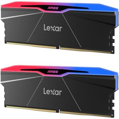 Lexar ARES Gen2 RGB DDR5 RAM 32GB Kit (2x16GB) 6000MHz CL26, 288Pin UDIMM Desktop Memory, PC Gaming Computer Memory for AMD EXPO/DRAM Empowered by SK hynix/CL26-36-36-68/1.45V(LD5U16G60C26BR-RGD) Lexar ARES Gen2 RGB DDR5 RAM 32GB Kit (2x16GB) 6000MHz CL26, 288Pin UDIMM Desktop Memory, PC Gaming Computer Memory for AMD EXPO/DRAM Empowered by SK hynix/CL26-36-36-68/1.45V(LD5U16G60C26BR-RGD)