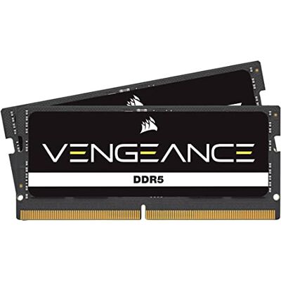 Corsair VENGEANCE SODIMM DDR5 RAM 96GB (2x48GB) Up to 4800MHz CL40 Intel XMP iCUE Compatible Computer Memory – Black (CMSX96GX5M2A4800C40) Corsair VENGEANCE SODIMM DDR5 RAM 96GB (2x48GB) Up to 4800MHz CL40 Intel XMP iCUE Compatible Computer Memory – Black (CMSX96GX5M2A4800C40)