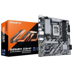 Gigabyte B860M D3HP Motherboard Intel Core Ultra Series CPUs, 4+1+2+1 Phases VRM, up to 9066MHz DDR5, 2xPCIe 4.0 M.2, GbE LAN, USB 3.2 Gen 1 Gigabyte B860M D3HP Motherboard Intel Core Ultra Series CPUs, 4+1+2+1 Phases VRM, up to 9066MHz DDR5, 2xPCIe 4.0 M.2, GbE LAN, USB 3.2 Gen 1