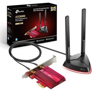 TP-Link Archer TX3000E AX3000Mbps WiFi 6 Bluetooth 5.3 PCIe Adapter with Two Antennas, Intel AX200 WiFi Adapter for PC, PCIe Network Interface Card for Desktop, Low-Profile Bracket Included TP-Link Archer TX3000E AX3000Mbps WiFi 6 Bluetooth 5.3 PCIe Adapter with Two Antennas, Intel AX200 WiFi Adapter for PC, PCIe Network Interface Card for Desktop, Low-Profile Bracket Included