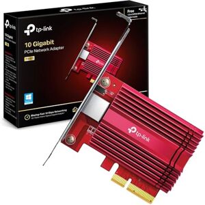 TP-Link TX401 10 Gigabit PCIe Network Card, PCI Express Network Adapter, Low-Profile and Full-Height Brackets, Supports Wins 11,10,8.1,8,7, Wins Servers RS 2022,2019,2016,2012 R2, Linux TP-Link TX401 10 Gigabit PCIe Network Card, PCI Express Network Adapter, Low-Profile and Full-Height Brackets, Supports Wins 11,10,8.1,8,7, Wins Servers RS 2022,2019,2016,2012 R2, Linux