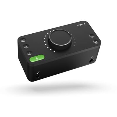 Audient EVO 4 USB Audio Interface sound card for music production (2 in / 2 out USB audio-interface, 48 Volt phantom power, 2 microphone preamps, etc.), Black Audient EVO 4 USB Audio Interface sound card for music production (2 in / 2 out USB audio-interface, 48 Volt phantom power, 2 microphone preamps, etc.), Black