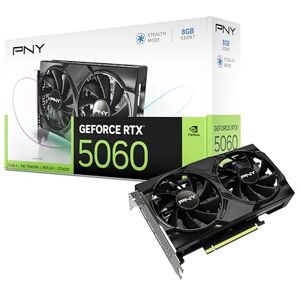 PNY GEFORCE RTX™ 5060 8GB Dual Fan DLSS 4 Graphics Card PNY GEFORCE RTX™ 5060 8GB Dual Fan DLSS 4 Graphics Card