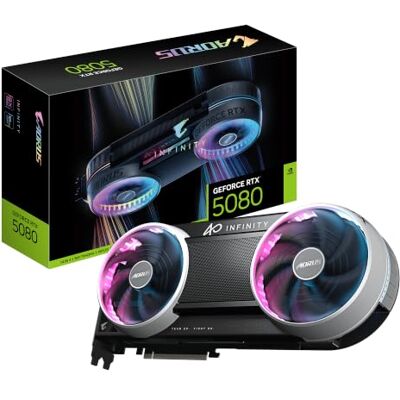 Gigabyte AORUS GeForce RTX 5080 INFINITY 16G Graphics Card Gigabyte AORUS GeForce RTX 5080 INFINITY 16G Graphics Card