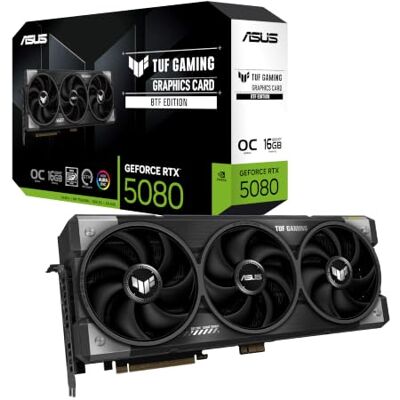 Asus GeForce RTX 5080 TUF Gaming BTF OC (16GB GDDR7/PCI Express 5.0/2730MHz/30000MHz) Asus GeForce RTX 5080 TUF Gaming BTF OC (16GB GDDR7/PCI Express 5.0/2730MHz/30000MHz)