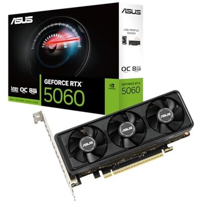 Asus GeForce RTX 5060 LP BRK 8GB GDDR7 Graphics Card (PCIe 5.0, 8GB GDDR7, HDMI/DP 2.1, Low-profile Design, IP5X Dust Resistance) Asus GeForce RTX 5060 LP BRK 8GB GDDR7 Graphics Card (PCIe 5.0, 8GB GDDR7, HDMI/DP 2.1, Low-profile Design, IP5X Dust Resistance)