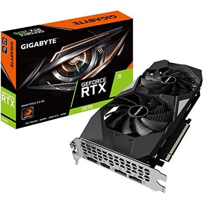 Gigabyte CARTE GRAPHIQUE RTX 2070 WF2 8G (GV-N2070WF2-8GD 1.0) *4683 Gigabyte CARTE GRAPHIQUE RTX 2070 WF2 8G (GV-N2070WF2-8GD 1.0) *4683