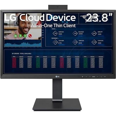 LG Cloud Device Thin Client AIO Monitor 24CQ650N, 24 inch Full HD IPS, 5ms, All-in-One Non OS, VDI Support, WIFI, Bluetooth, Fanless design, Built-in speakers, Pop-up Webcam LG Cloud Device Thin Client AIO Monitor 24CQ650N, 24 inch Full HD IPS, 5ms, All-in-One Non OS, VDI Support, WIFI, Bluetooth, Fanless design, Built-in speakers, Pop-up Webcam