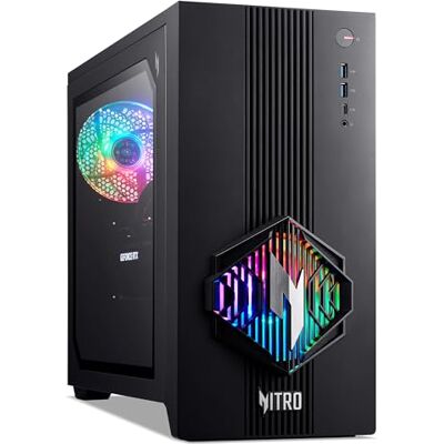 Acer Nitro N30-100 Gaming Desktop PC AMD Ryzen 7 8700F, 16GB, 1TB SSD, NVIDIA RTX 5060, Windows 11, Black Acer Nitro N30-100 Gaming Desktop PC AMD Ryzen 7 8700F, 16GB, 1TB SSD, NVIDIA RTX 5060, Windows 11, Black