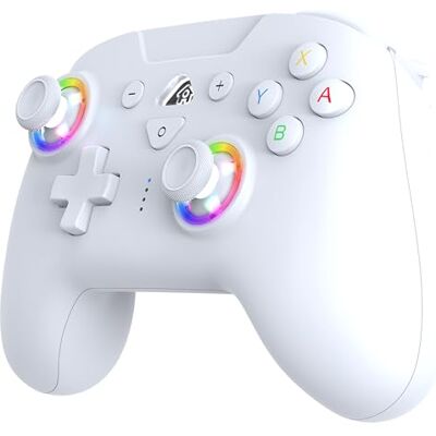 Subsonic – Wireless Controller for Switch and Switch 2 – Gamepad Bluetooth Controller with LED, Vibrations ant 6 axis gyro White Subsonic – Wireless Controller for Switch and Switch 2 – Gamepad Bluetooth Controller with LED, Vibrations ant 6 axis gyro White