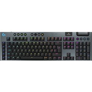 Logitech G915 X Lightspeed Low-Profile Wireless Gaming Keyboard, Double-Shot PBT Keycaps, Fully Programmable Keys, RGB Backlighting, GL Blue Clicky Switches PC/Mac, QWERTY UK English Black Logitech G915 X Lightspeed Low-Profile Wireless Gaming Keyboard, Double-Shot PBT Keycaps, Fully Programmable Keys, RGB Backlighting, GL Blue Clicky Switches PC/Mac, QWERTY UK English Black