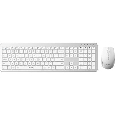 Seenda Bluetooth Wireless Keyboard and Mouse, Dual Bluetooth+2.4G USB Multi-Device Connection, Ultra Slim Quiet Computer Keyboard and Mouse Combo for Windows Mac OS Laptop PC iPad Tablet, Silver White Seenda Bluetooth Wireless Keyboard and Mouse, Dual Bluetooth+2.4G USB Multi-Device Connection, Ultra Slim Quiet Computer Keyboard and Mouse Combo for Windows Mac OS Laptop PC iPad Tablet, Silver White