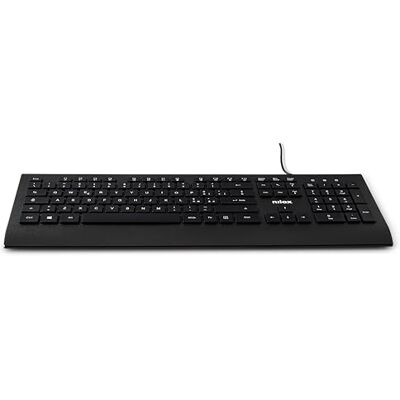 Nilox NXKBIT000014 USB Keyboard Lightweight and Compact with Italian Layout Wear-Resistant Cable 1.5m Black Keyboard Compatible with Windows, Linux and Mac Nilox NXKBIT000014 USB Keyboard Lightweight and Compact with Italian Layout Wear-Resistant Cable 1.5m Black Keyboard Compatible with Windows, Linux and Mac