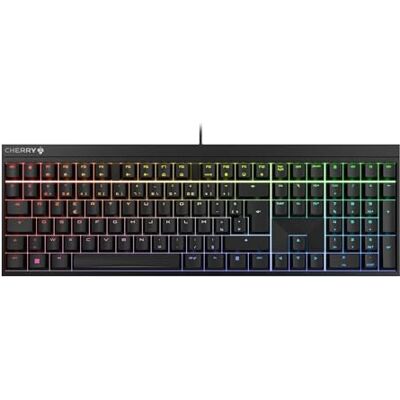 CHERRY MX 2.0S, Mechanical Gaming Keyboard with RGB Lighting, French Layout (AZERTY), Wired, Designed in Germany, MX RED Switches, Black CHERRY MX 2.0S, Mechanical Gaming Keyboard with RGB Lighting, French Layout (AZERTY), Wired, Designed in Germany, MX RED Switches, Black