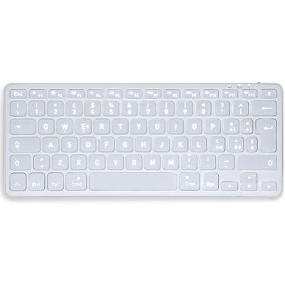 perixx PERIBOARD-832M Mini Backlit Wireless Keyboard, Bluetooth 5.1, Scissor Keys, USB-C Charging, Compatible with macOS 11.2.1+, Italian QWERTY Layout, White perixx PERIBOARD-832M Mini Backlit Wireless Keyboard, Bluetooth 5.1, Scissor Keys, USB-C Charging, Compatible with macOS 11.2.1+, Italian QWERTY Layout, White
