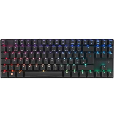 CHERRY MX 8.2 TKL Wireless, Cordless Gaming Keyboard without Numpad, French Layout (AZERTY), Bluetooth, 2,4 GHz & Kabel, MX2A RED Switches, Black CHERRY MX 8.2 TKL Wireless, Cordless Gaming Keyboard without Numpad, French Layout (AZERTY), Bluetooth, 2,4 GHz & Kabel, MX2A RED Switches, Black