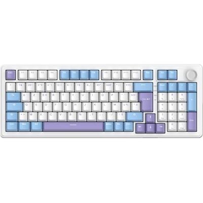 THE G-LAB KEYZ ELITE 400 WB Wireless Gaming Keyboard AZERTY FRENCH Layout Hot-Swappable Mechanical Keyboard with Pre-Lubed Switches, 5-Layer Gasket, Tri-Mode 2.4G/BT/Wired, RGB&Macros, Win/Mac THE G-LAB KEYZ ELITE 400 WB Wireless Gaming Keyboard AZERTY FRENCH Layout Hot-Swappable Mechanical Keyboard with Pre-Lubed Switches, 5-Layer Gasket, Tri-Mode 2.4G/BT/Wired, RGB&Macros, Win/Mac