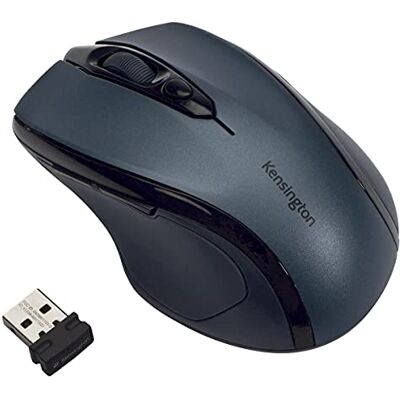 Kensington Pro Fit Wireless Mouse Mid-Sized 5-Button Optical Home Office Wireless Mouse with Ergonomic Right-Handed Shape and Plug & Play Set Up Compatible with Windows & MacOS Grey Kensington Pro Fit Wireless Mouse Mid-Sized 5-Button Optical Home Office Wireless Mouse with Ergonomic Right-Handed Shape and Plug & Play Set Up Compatible with Windows & MacOS Grey