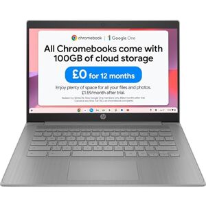 HP Chromebook 14" Intel Celeron N4500 Processor 4GB RAM 64GB eMMC Intel UHD Graphics HD Anti-glare Display Chrome OS Dual Speakers USB-C Fast Charging Modern Grey 14a-ne1000na HP Chromebook 14" Intel Celeron N4500 Processor 4GB RAM 64GB eMMC Intel UHD Graphics HD Anti-glare Display Chrome OS Dual Speakers USB-C Fast Charging Modern Grey 14a-ne1000na