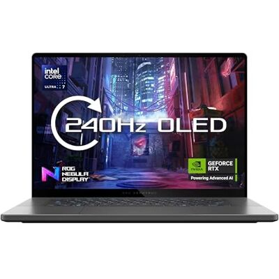 Asus ROG Zephyrus G16 GU605CM Gaming Laptop 16.0" 2.5K OLED 240Hz Intel Core Ultra 7 255H NVIDIA GeForce RTX 5060 16GB RAM 1TB SSD Windows 11 Asus ROG Zephyrus G16 GU605CM Gaming Laptop 16.0" 2.5K OLED 240Hz Intel Core Ultra 7 255H NVIDIA GeForce RTX 5060 16GB RAM 1TB SSD Windows 11