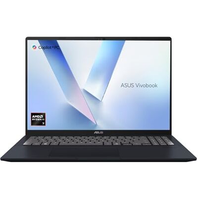 Asus Vivobook 16 M1607KA Laptop 16.0-inch 16:10 WUXGA Screen Copilot+ PC AMD Ryzen AI 7 350 16GB RAM 1TB PCIe SSD Windows 11 Home Asus Vivobook 16 M1607KA Laptop 16.0-inch 16:10 WUXGA Screen Copilot+ PC AMD Ryzen AI 7 350 16GB RAM 1TB PCIe SSD Windows 11 Home