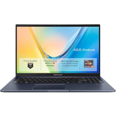 Asus Vivobook 15 M1502XA Laptop 15.6" Full HD screen AMD Ryzen 9-7940HS 16GB RAM 512GB PCIe SSD Windows 11 Asus Vivobook 15 M1502XA Laptop 15.6" Full HD screen AMD Ryzen 9-7940HS 16GB RAM 512GB PCIe SSD Windows 11