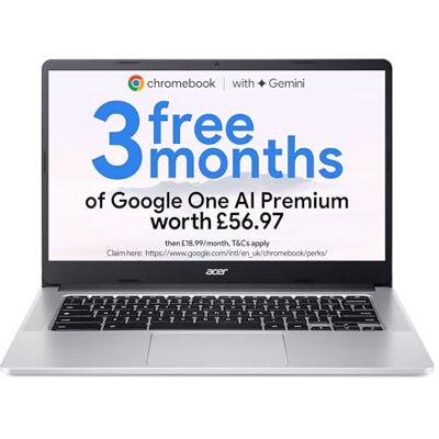 Acer Chromebook 314 CB314-3H Laptop Intel Celeron N4500, 4GB, 64GB eMMC, Integrated Graphics, 14 Inch Full HD, Google Chrome OS, Silver Acer Chromebook 314 CB314-3H Laptop Intel Celeron N4500, 4GB, 64GB eMMC, Integrated Graphics, 14 Inch Full HD, Google Chrome OS, Silver
