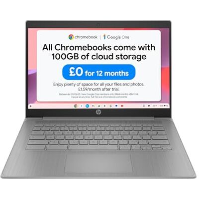 HP Chromebook 14" Intel Celeron N4500 Processor 4GB RAM 64GB eMMC Intel UHD Graphics HD Anti-glare Display Chrome OS Dual Speakers USB-C Fast Charging Modern Grey 14a-ne1000sa HP Chromebook 14" Intel Celeron N4500 Processor 4GB RAM 64GB eMMC Intel UHD Graphics HD Anti-glare Display Chrome OS Dual Speakers USB-C Fast Charging Modern Grey 14a-ne1000sa