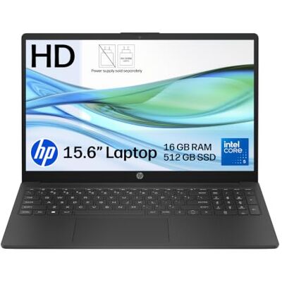 HP 15.6" Laptop 15-fd1010nax Intel Core 5 120U 16GB RAM 512GB SSD Anti-glare Display Up to 10.75 hrs battery Fast charge Dual speakers Windows 11 Black Charger sold separately HP 15.6" Laptop 15-fd1010nax Intel Core 5 120U 16GB RAM 512GB SSD Anti-glare Display Up to 10.75 hrs battery Fast charge Dual speakers Windows 11 Black Charger sold separately