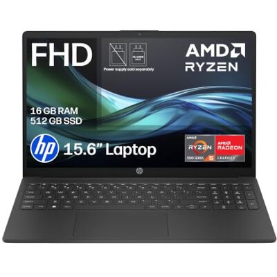 HP 15.6” Laptop AMD Ryzen 5 7520U 16GB RAM 512GB SSD Full HD Anti-glare AMD Radeon Graphics Fast Charge Dual Speakers Windows 11 Grey 15-fc1000sax Charger Sold Separately HP 15.6” Laptop AMD Ryzen 5 7520U 16GB RAM 512GB SSD Full HD Anti-glare AMD Radeon Graphics Fast Charge Dual Speakers Windows 11 Grey 15-fc1000sax Charger Sold Separately