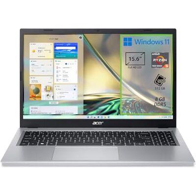 Acer Aspire 3 A315-24P-R8DK Laptop, Notebook, AMD Ryzen 5 7520U Processor, RAM 8 GB DDR5, 512 GB PCIe NVMe SSD, 15.6" FHD LED Display, AMD Radeon Graphics Card, Windows 11 Home, Silver Acer Aspire 3 A315-24P-R8DK Laptop, Notebook, AMD Ryzen 5 7520U Processor, RAM 8 GB DDR5, 512 GB PCIe NVMe SSD, 15.6" FHD LED Display, AMD Radeon Graphics Card, Windows 11 Home, Silver