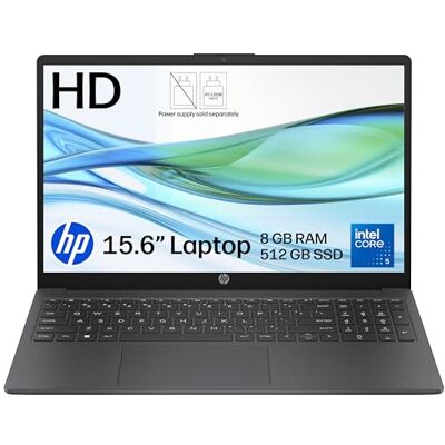 HP 15.6" Laptop 15-fd1004sax Intel Core 5 120U 8GB RAM 512GB SSD Anti-glare Display Up to 10.75 hrs battery Fast charge Dual speakers Windows 11 Grey Charger sold separately HP 15.6" Laptop 15-fd1004sax Intel Core 5 120U 8GB RAM 512GB SSD Anti-glare Display Up to 10.75 hrs battery Fast charge Dual speakers Windows 11 Grey Charger sold separately