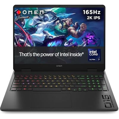 HP OMEN Slim Gaming Laptop Intel® Core™ Ultra 7 255H 24GB RAM 1TB SSD NVIDIA GeForce RTX 5060 16" 165Hz VRR 2K IPS Display Windows 11 RGB Keyboard Fast Charge 16-an0001sa HP OMEN Slim Gaming Laptop Intel® Core™ Ultra 7 255H 24GB RAM 1TB SSD NVIDIA GeForce RTX 5060 16" 165Hz VRR 2K IPS Display Windows 11 RGB Keyboard Fast Charge 16-an0001sa