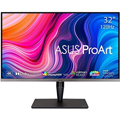 Asus ProArt Display PA32UCG-K 4K HDR IPS mini LED professional monitor – 32", 1600 nits, 120 Hz, Dolby Vision, HDR10, Delta E < 1, DCI-P3, hardware calibration, Thunderbolt 3, Calman ready, HDMI 2.1 Asus ProArt Display PA32UCG-K 4K HDR IPS mini LED professional monitor – 32", 1600 nits, 120 Hz, Dolby Vision, HDR10, Delta E < 1, DCI-P3, hardware calibration, Thunderbolt 3, Calman ready, HDMI 2.1