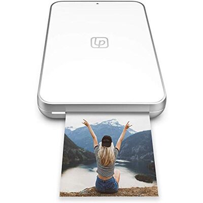 Lifeprint Ultra Slim Printer, Portable Bluetooth Photo, Video and GIF Instant Printer with Video Embed Technology, Editing Suite and Social App iPhone White Lifeprint Ultra Slim Printer, Portable Bluetooth Photo, Video and GIF Instant Printer with Video Embed Technology, Editing Suite and Social App iPhone White