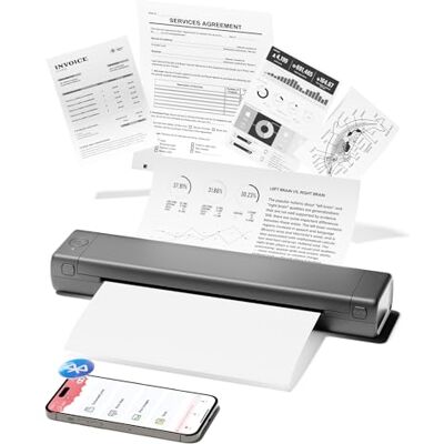 Phomemo M08F Bluetooth Portable Thermal Printer(Gray) Phomemo M08F Bluetooth Portable Thermal Printer(Gray)
