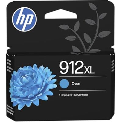 HP 912XL Cyan Original Ink Cartridge, High Yield HP 912XL Cyan Original Ink Cartridge, High Yield