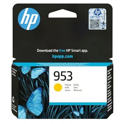 HP 953 Yellow Original Ink Cartridge(F6U14AE) Works OfficeJet Pro 7700, 8200, 8700 series HP 953 Yellow Original Ink Cartridge(F6U14AE) Works OfficeJet Pro 7700, 8200, 8700 series