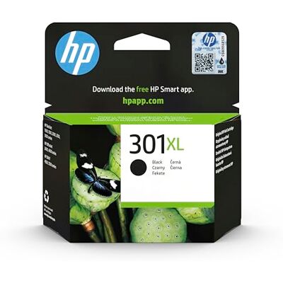 HP 301XL High Yield Black Original Ink Cartridge (CH563EE) – Works with: DeskJet 1000, 1010, 1050, 1510, 2050, 2510, 2540, 3000, 3050, 3055, ENVY 4500, 5530, OfficeJet 2620, 4630 HP 301XL High Yield Black Original Ink Cartridge (CH563EE) – Works with: DeskJet 1000, 1010, 1050, 1510, 2050, 2510, 2540, 3000, 3050, 3055, ENVY 4500, 5530, OfficeJet 2620, 4630