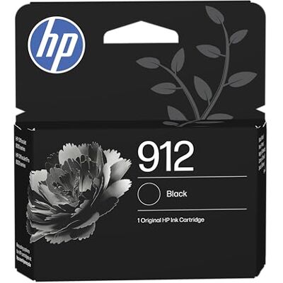 HP 912 Black Original Ink Cartridge Compatible with Officejet 8010, 8010e, OfficeJet Pro 8020, 8020e, yield 250 pages (3YL80AE) HP 912 Black Original Ink Cartridge Compatible with Officejet 8010, 8010e, OfficeJet Pro 8020, 8020e, yield 250 pages (3YL80AE)