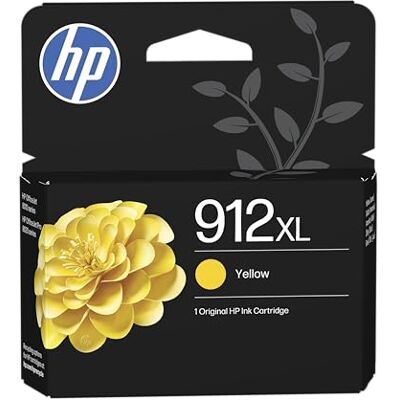 HP 912XL Yellow Original Ink Cartridge, High Yield Compatible with Officejet 8010, 8010e, OfficeJet Pro 8020, 8020e, yield 700 pages (3YL83AE) HP 912XL Yellow Original Ink Cartridge, High Yield Compatible with Officejet 8010, 8010e, OfficeJet Pro 8020, 8020e, yield 700 pages (3YL83AE)