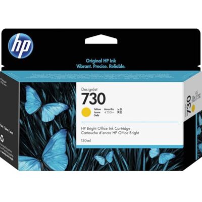 HP Original Standard Yield Ink Cartridge Compatible with Designjet T1700 Printer Series, 130 ml, Yellow HP Original Standard Yield Ink Cartridge Compatible with Designjet T1700 Printer Series, 130 ml, Yellow