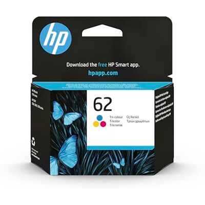 HP 62 Tri-colour Original Ink Cartridge (C2P06AE) – Works with: ENVY 5540, 5542, 5544, 5545, 5546, 5548, 5642, 5644, OfficeJet 200 Mobile, 250 Mobile, 5740, 5742, 5744. HP 62 Tri-colour Original Ink Cartridge (C2P06AE) – Works with: ENVY 5540, 5542, 5544, 5545, 5546, 5548, 5642, 5644, OfficeJet 200 Mobile, 250 Mobile, 5740, 5742, 5744.