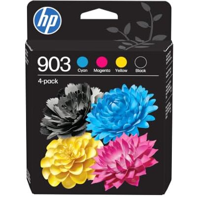 HP 903 4-pack Black/Cyan/Magenta/Yellow Original Ink Cartridges(T6L87AE) OfficeJet 6900 series, OfficeJet Pro 6900 series HP 903 4-pack Black/Cyan/Magenta/Yellow Original Ink Cartridges(T6L87AE) OfficeJet 6900 series, OfficeJet Pro 6900 series